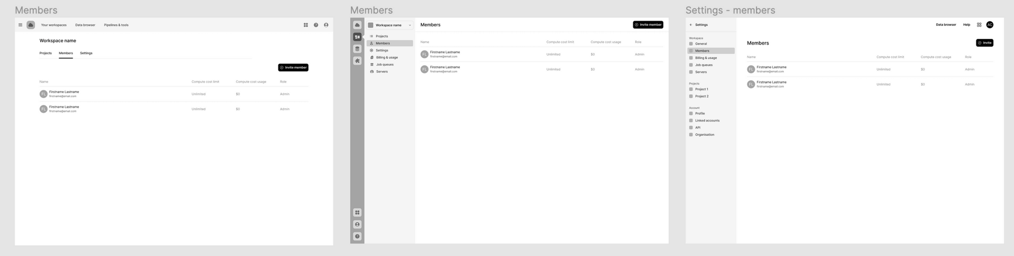 Concept Wireframes