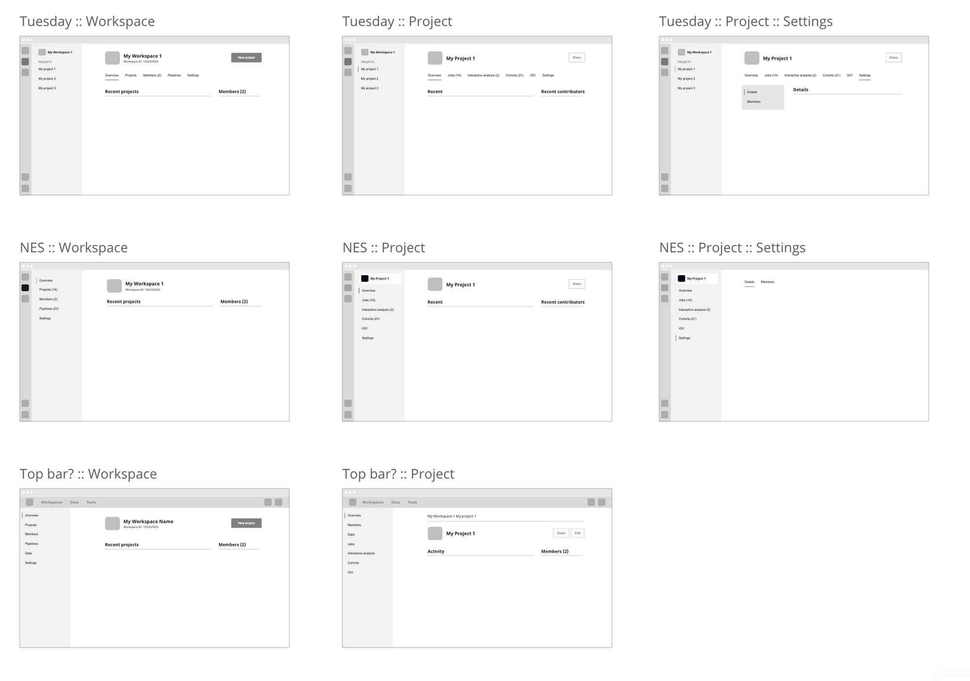 Medium-Fidelity Wireframes